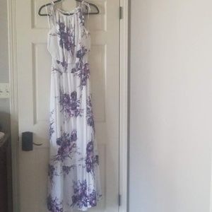 smocked waist floral maxi dress NWT Medium